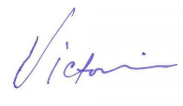 Victoria Watkins signature